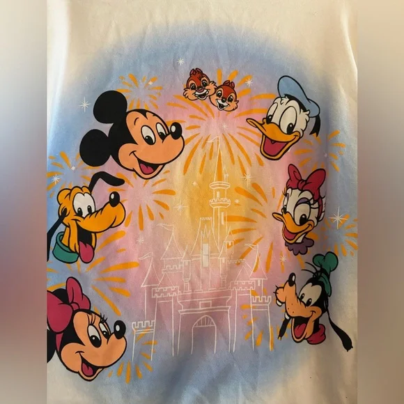 Disney Mickey & Friends Cropped Sweatshirt (L) - Picture 2 of 4